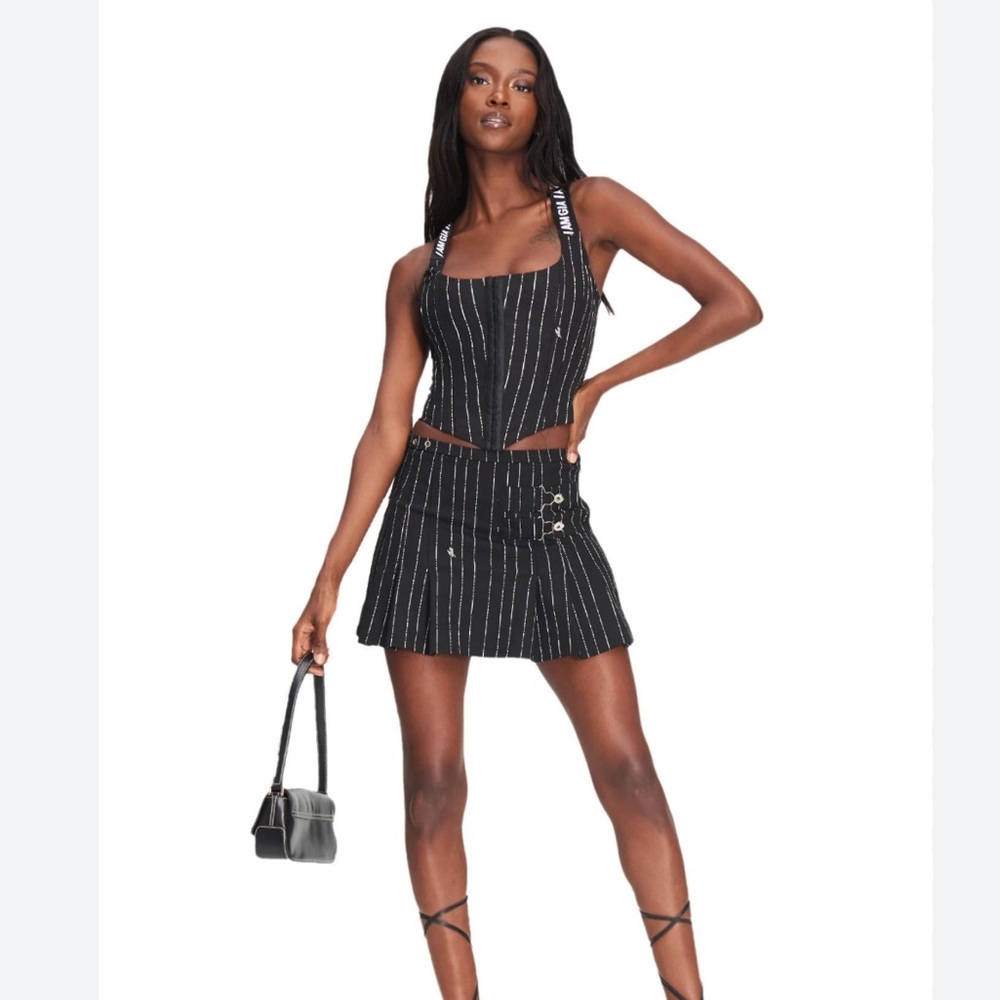 I.AM.GIA black corset and skirt set